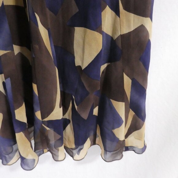 JONES NEW YORK | size 12 | Gorgeous Colorful Sleeveless Silk V-Neck Dress | NWOT - Picture 15 of 15